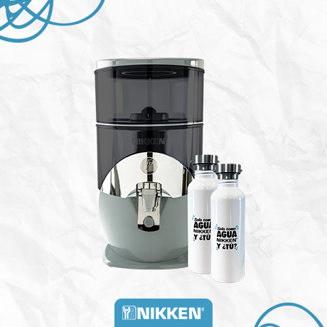 PiMag Waterfall Gris + 2 Botellas Filtros Portatiles Mi